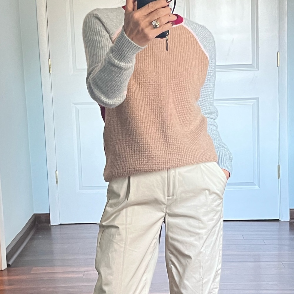 J.Crew 100% Italian waffled cashmere sweater size XS - Picture 2 of 11